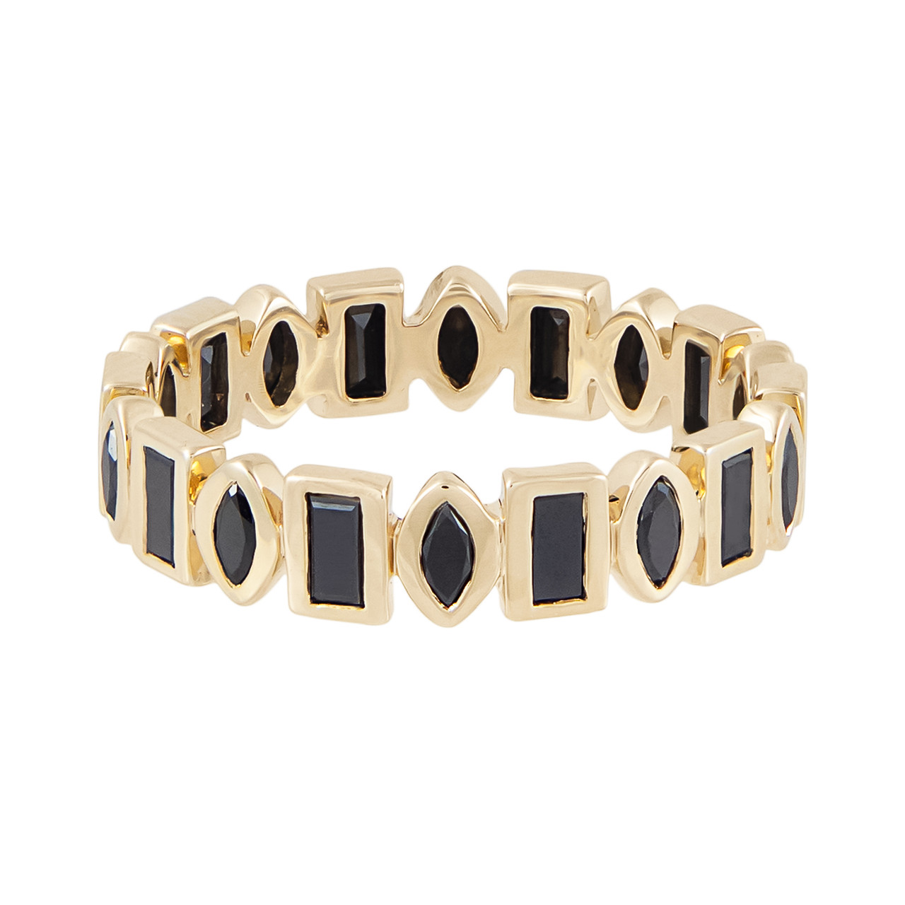 1.57ct Black Diamond & Baguette Ring – Marrow Fine